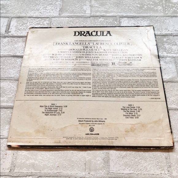 1979 Dracula Original Motion Picture Soundtrack LP record album - Picture 7 of 9